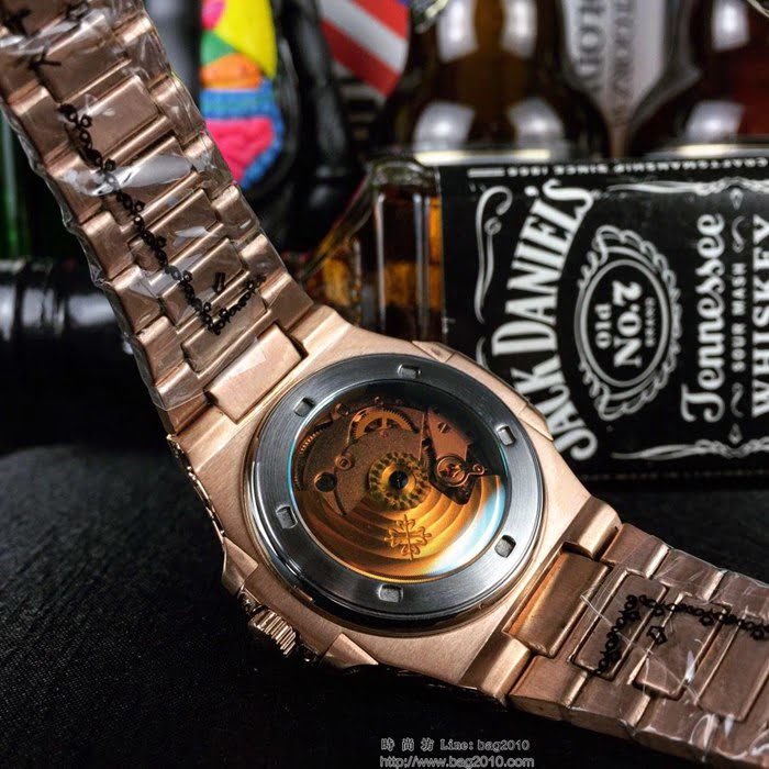 百達翡麗PATEK PHILPPE 鸚鵡螺系列 全自動機械機芯 精鋼雕花錶帶 男士腕表  wssb4276